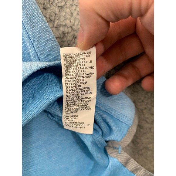 NWT Van Heusen Medium (M) Regular Fit Stain Shield Casual Polo Quarter Button-up - Picture 6 of 9